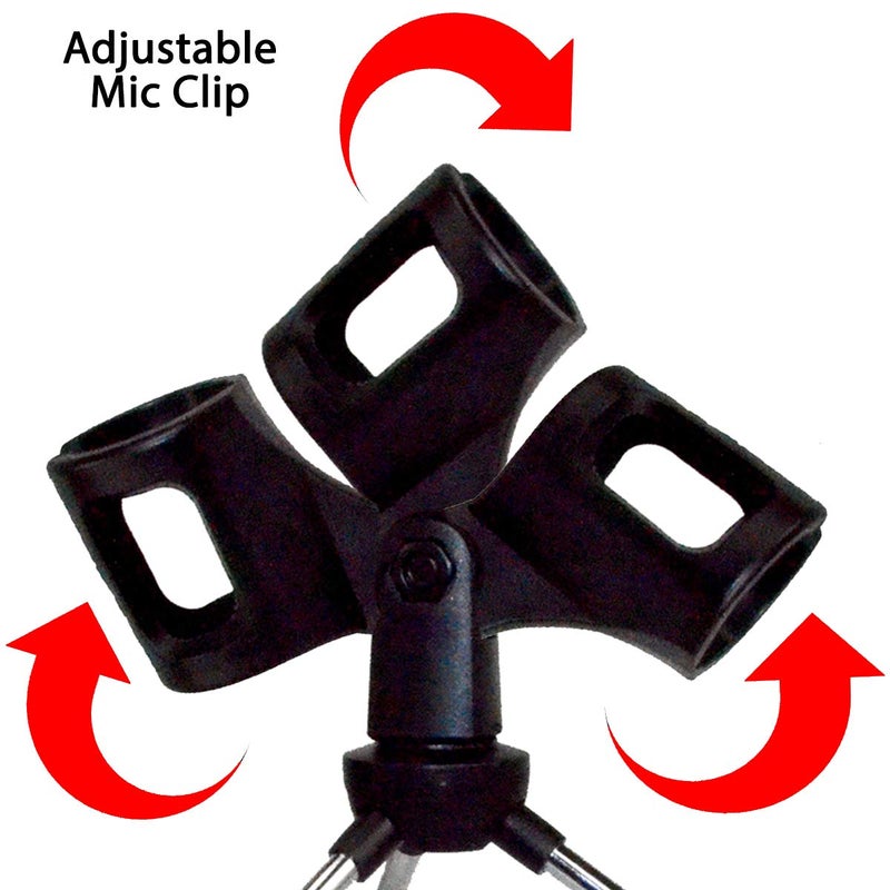 ChromaCast Super Lightweight Collapsible Desktop Microphone Tripod Stand with Mic Clip, Desk CC-TDMIC - Image 3